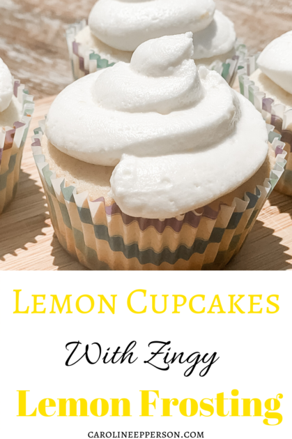 Lemon Cupcakes with Zingy Lemon Frosting.